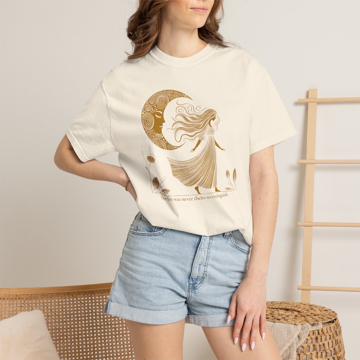 Moonlit Our Fire Was Never Theirs to Extinguish Comfort Colors T-Shirt