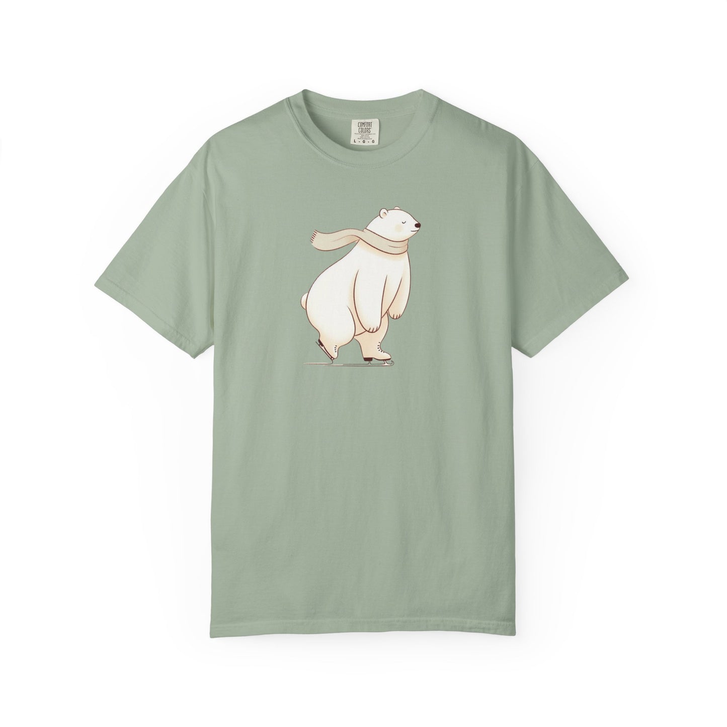 Polar Bear Skating Comfort Colors Tee