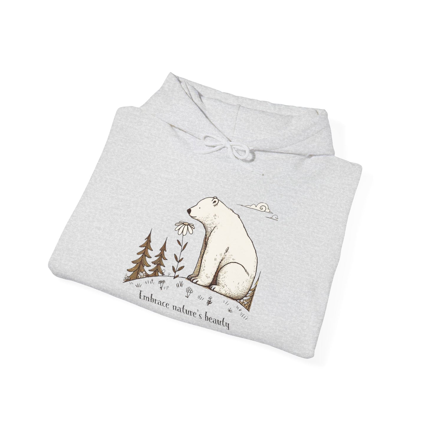 Embrace Nature’s Beauty Hoodie | Cozy Polar Bear Sweatshirt