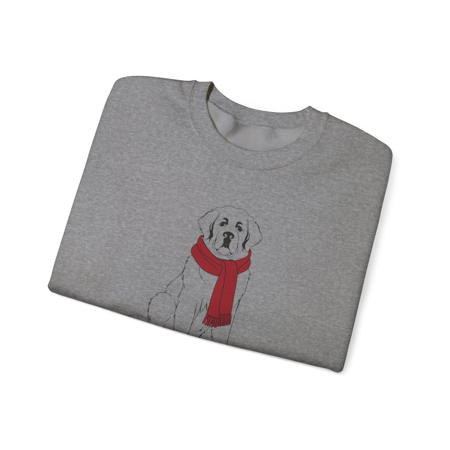 Saint Bernard Winter Scarf Sweatshirt