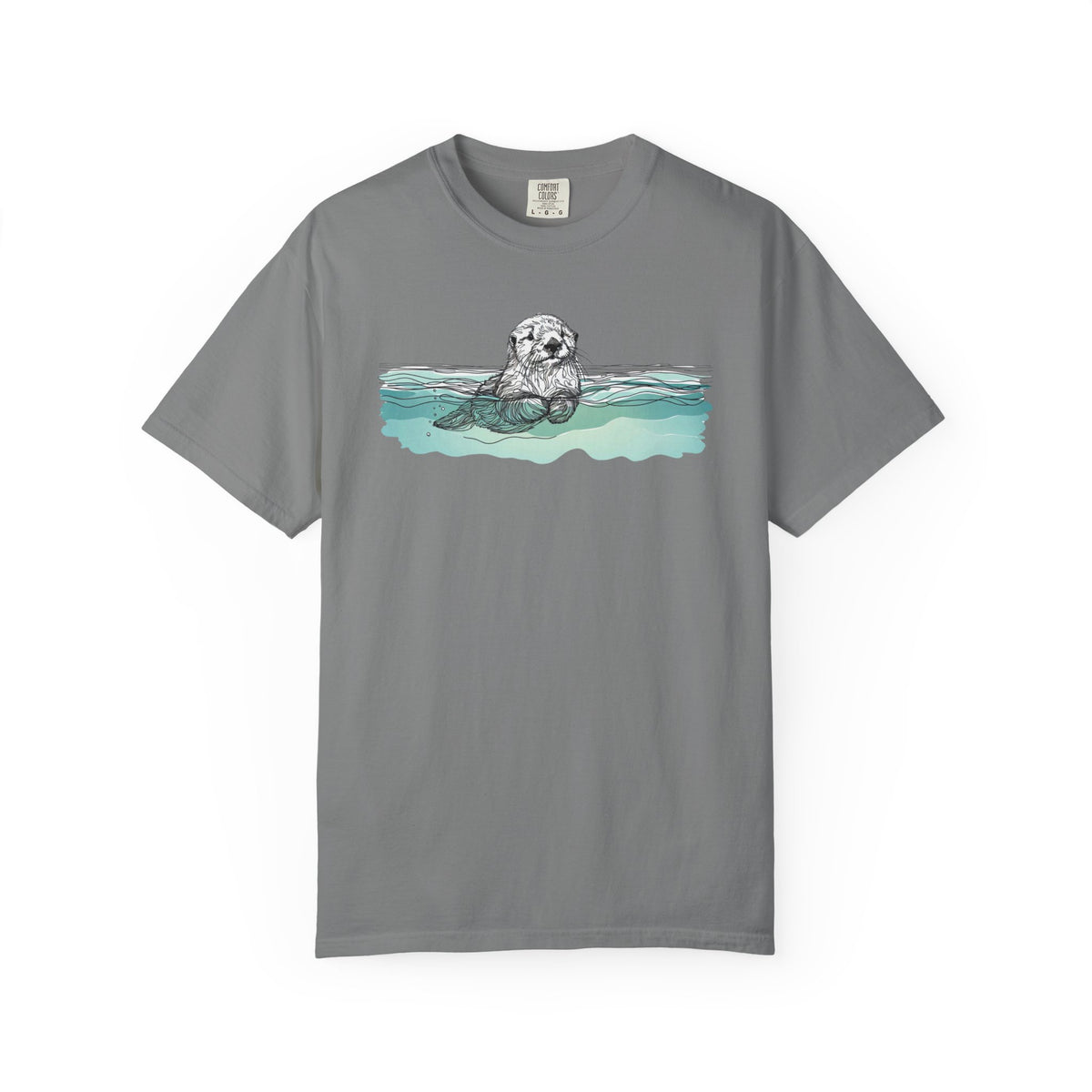 Sea Otter T-Shirt | Otter in the Water Comfort Colors Tee