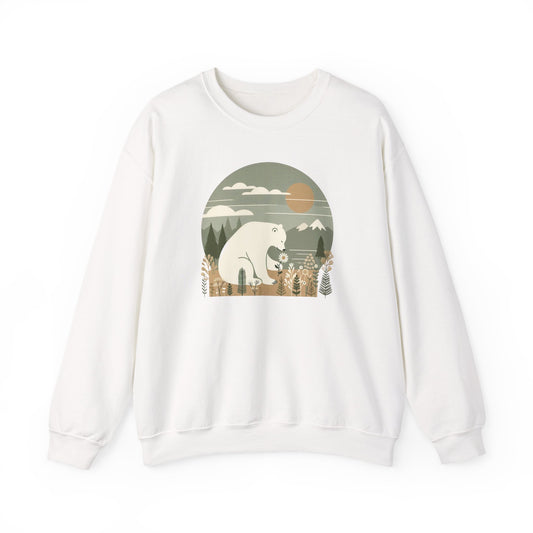 Polar Bear and Daisy Midweight Sweatshirt | Polar Den Edition