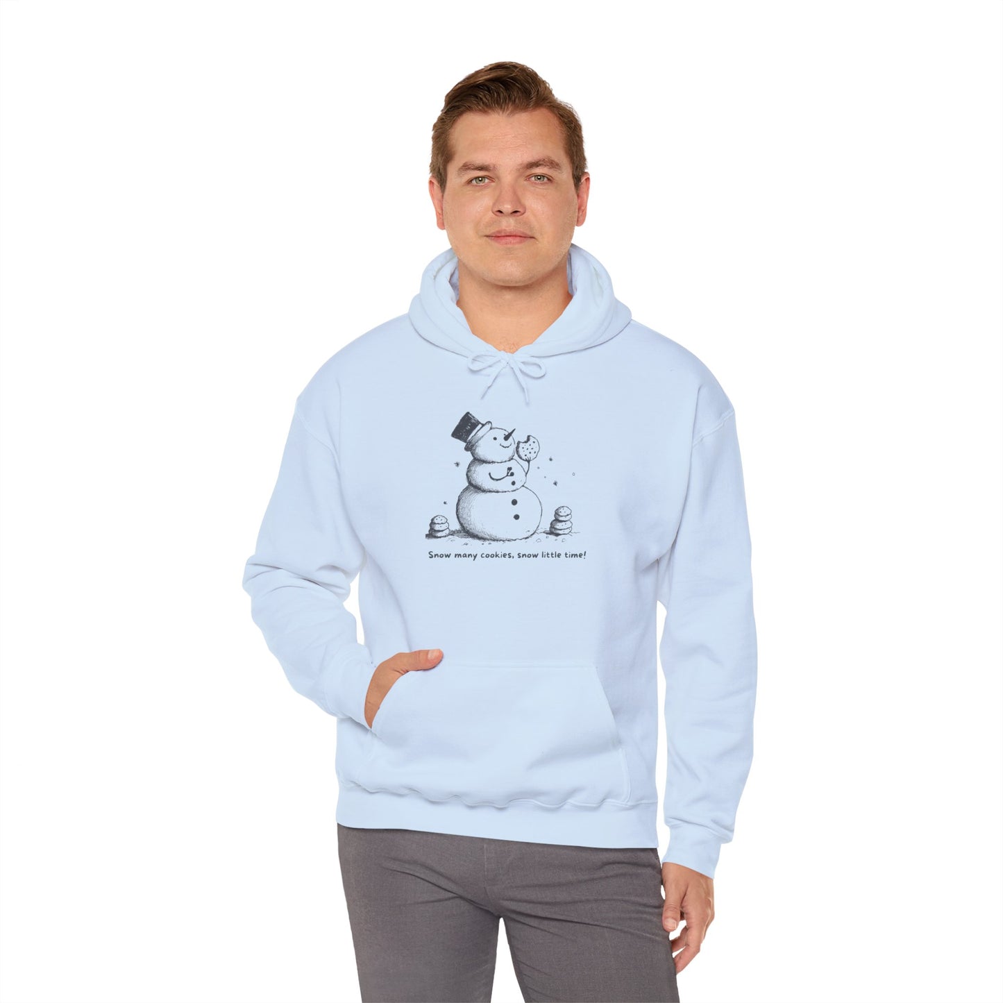 Snow Many Cookies Hoodie | Funny Minimal Holiday Sweatshirt