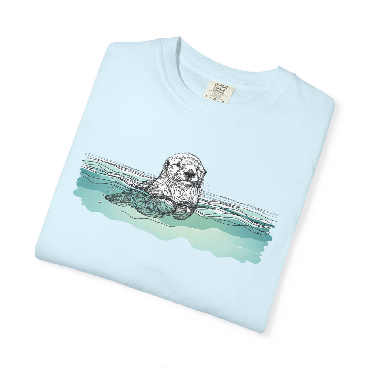 Sea Otter T-Shirt | Otter in the Water Comfort Colors Tee