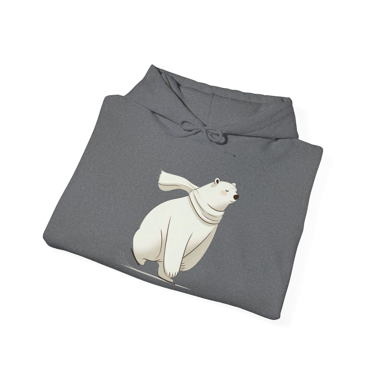 Skating Polar Bear Winter Hoodie