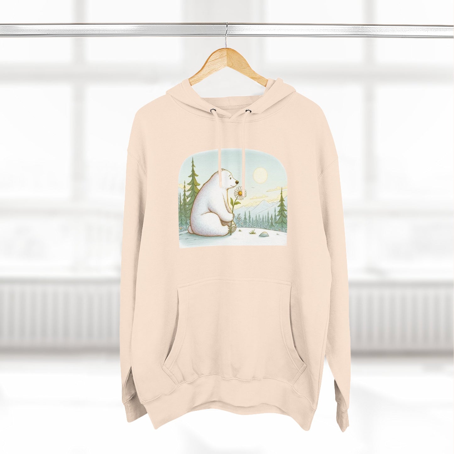 Polar Bear Mountain View Meadow Hoodie