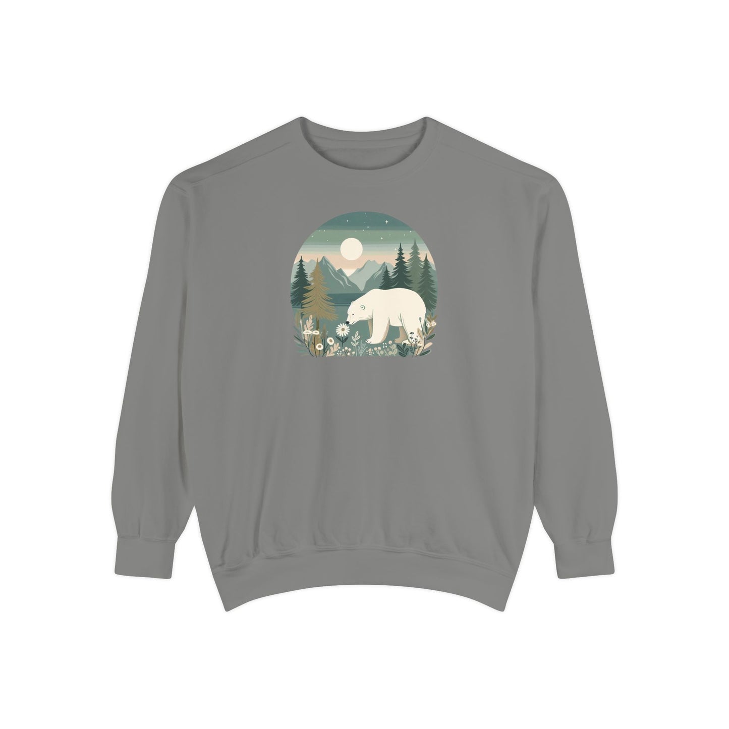 Polar Bear Wilderness Comfort Colors Sweatshirt
