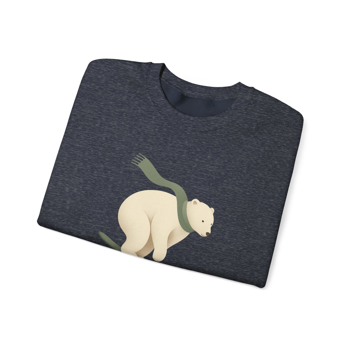 Snowboarding Polar Bear Winter Crewneck