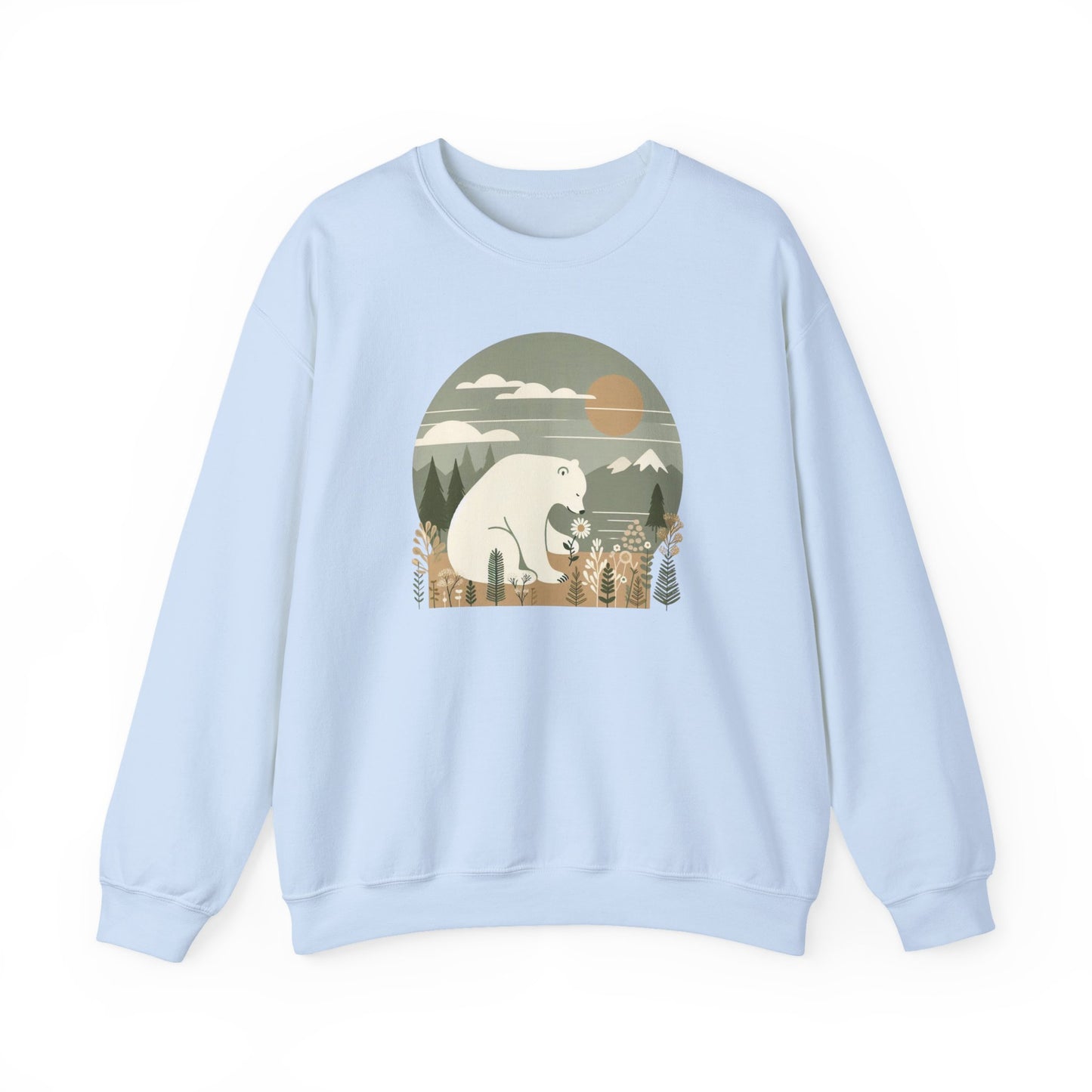 Polar Bear and Daisy Midweight Sweatshirt | Polar Den Edition