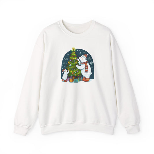 Arctic Christmas Celebration Sweatshirt | Polar Den Holiday Edition