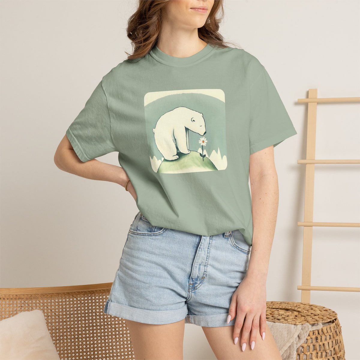 Polar Bear T-Shirt | Wildflower Comfort Colors Tee
