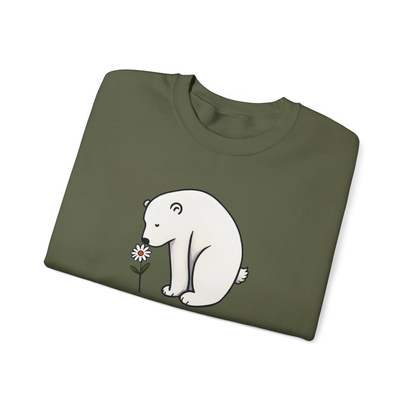 Polar Bear Daisy Sweatshirt | Polar Den Edition