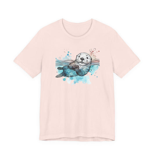 Driftwood Otter Premium Tee | Coastal Den Edition