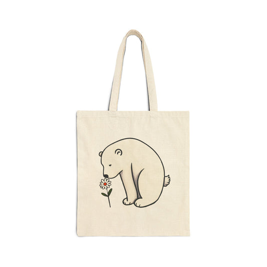Polar Bear Daisy | Double-Sided Heritage Tote