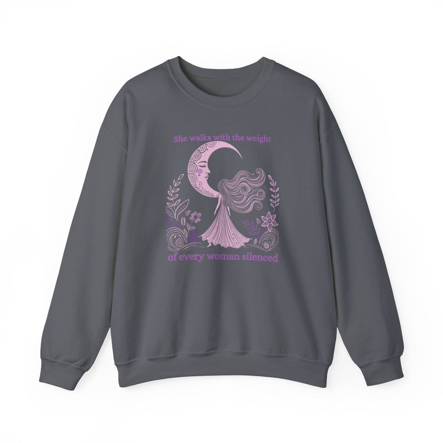 The Weight of Silence Celestial Art Sweatshirt | Mystic Den