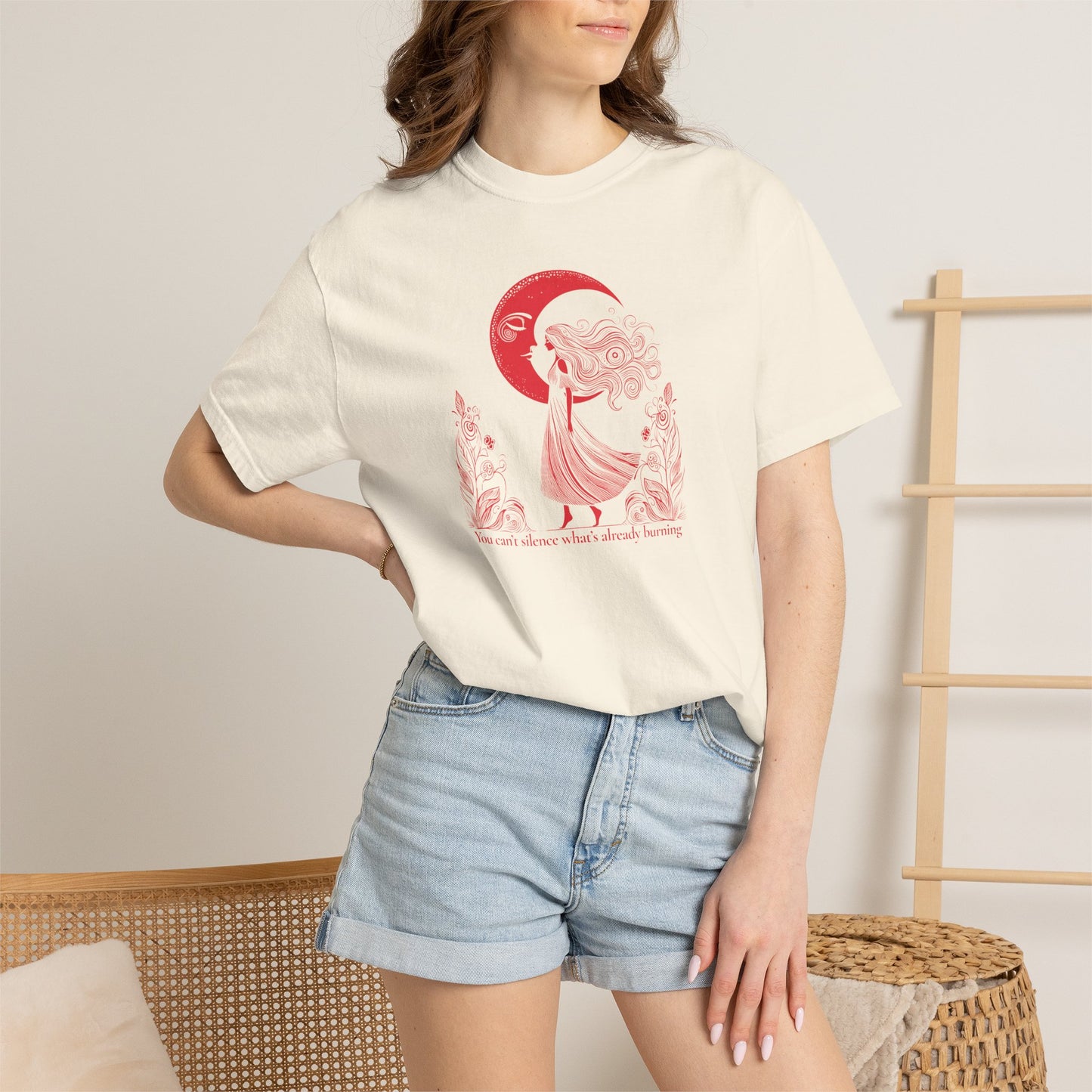 You Can’t Silence What’s Already Burning Comfort Colors Tee