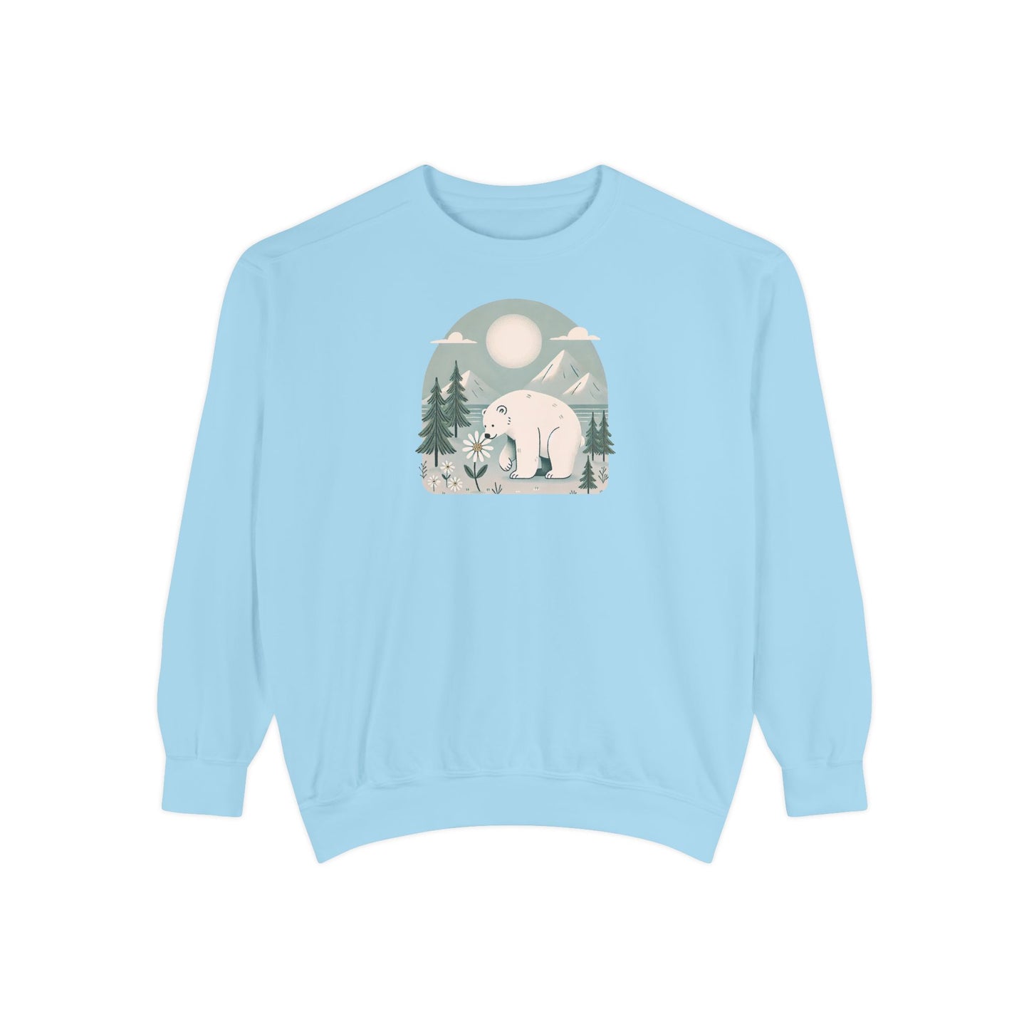 Polar Bear Meadow Comfort Colors Sweatshirt