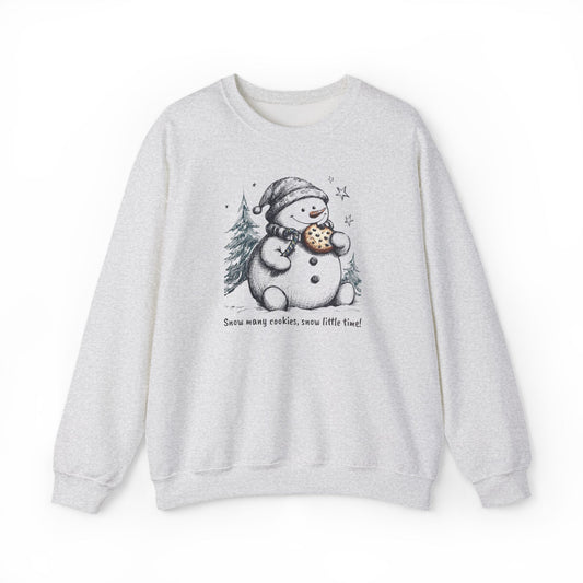 Snowman Cookie Sweatshirt, Funny Christmas Sweatshirt | Stompy Paws