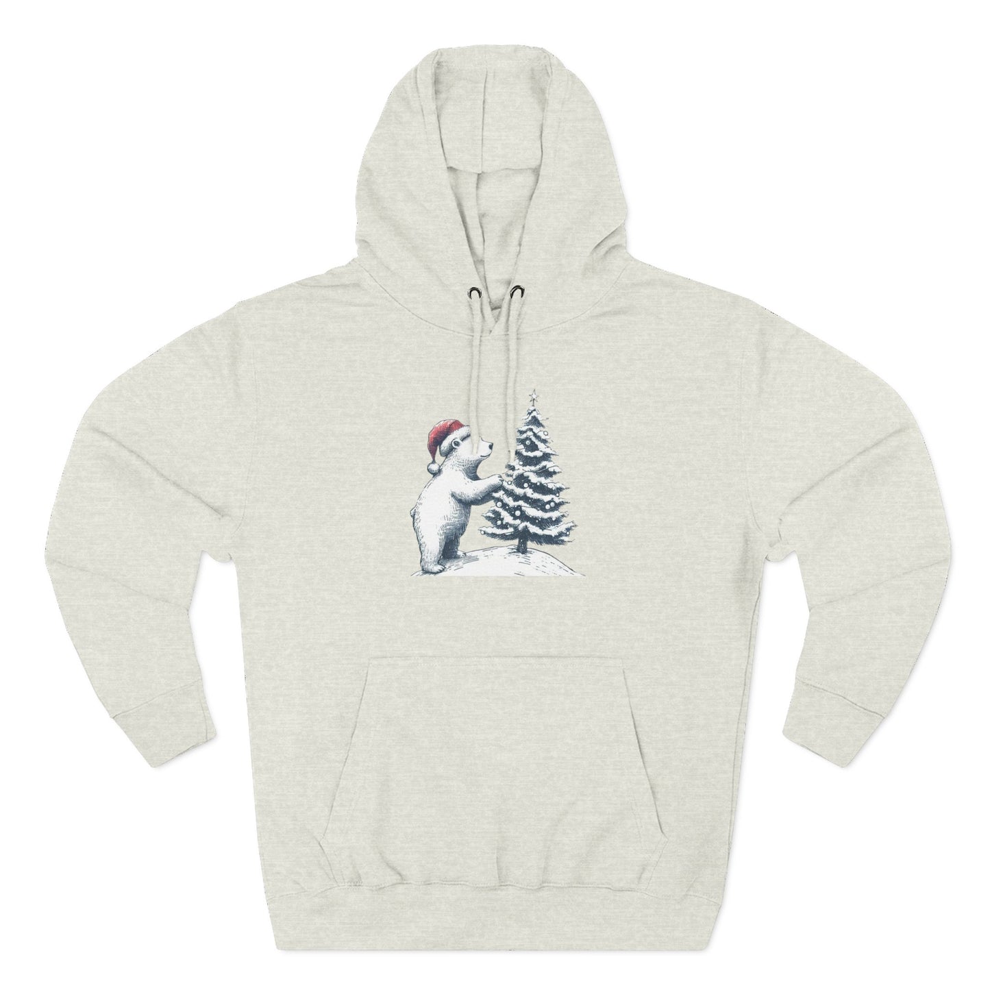 Polar Bear Christmas Tree Hoodie