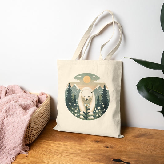 Polar Bear Alpine Tote Bag