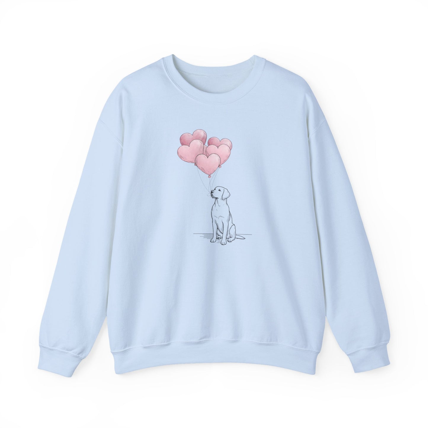 Labrador with Heart Balloons Sweatshirt
