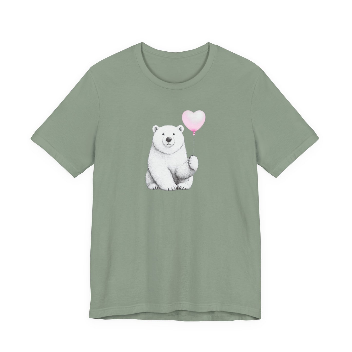 Polar Bear Holding a Balloon Tee