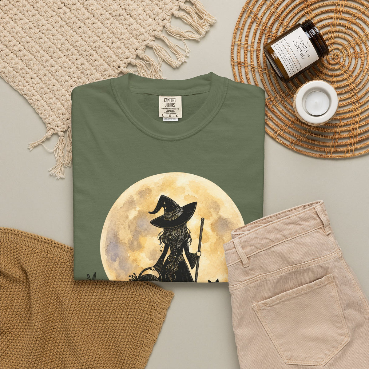 In My Witch Era Graphic Tee | Moon Witch Comfort Colors Shirt