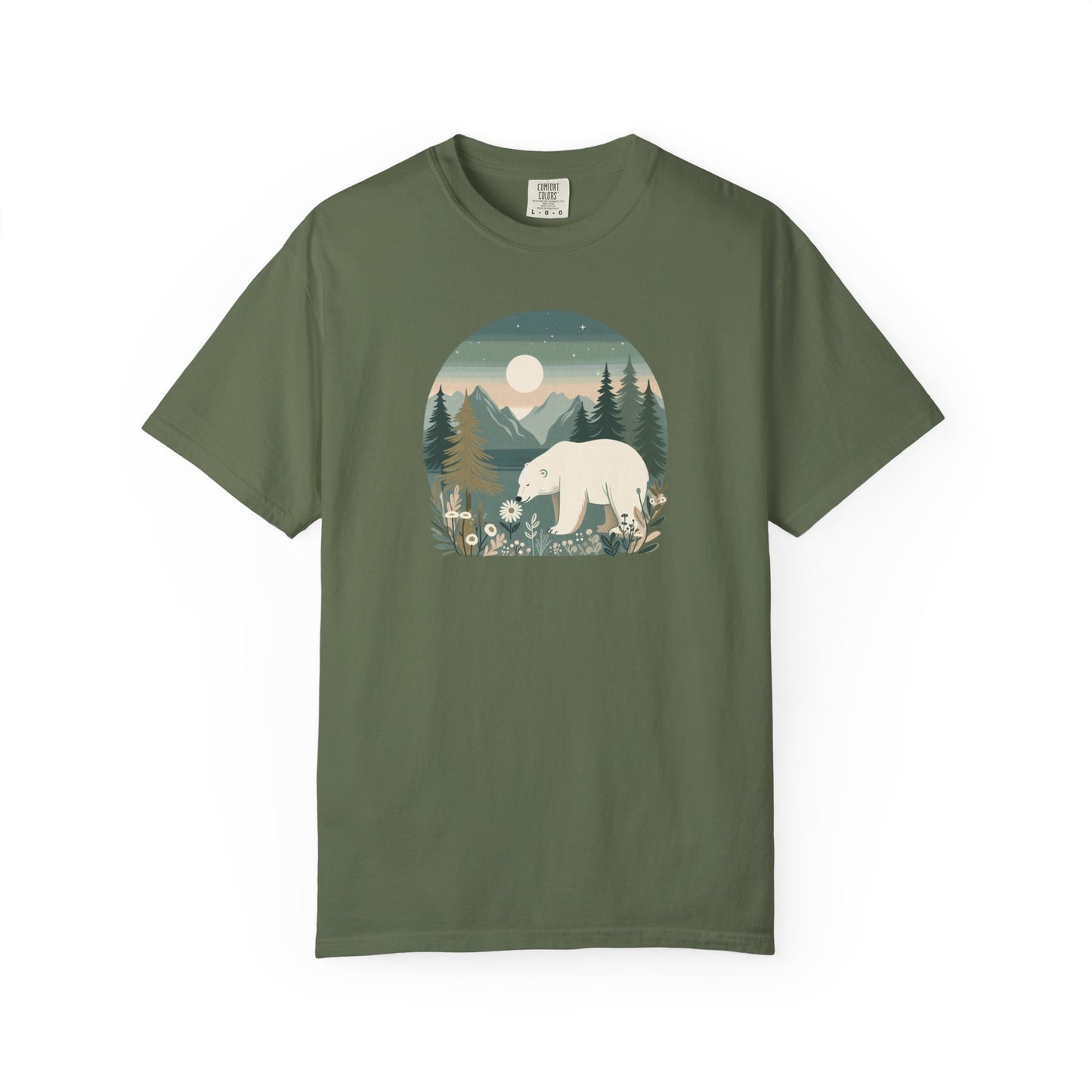 Moonlit Meadow Polar Bear Tee