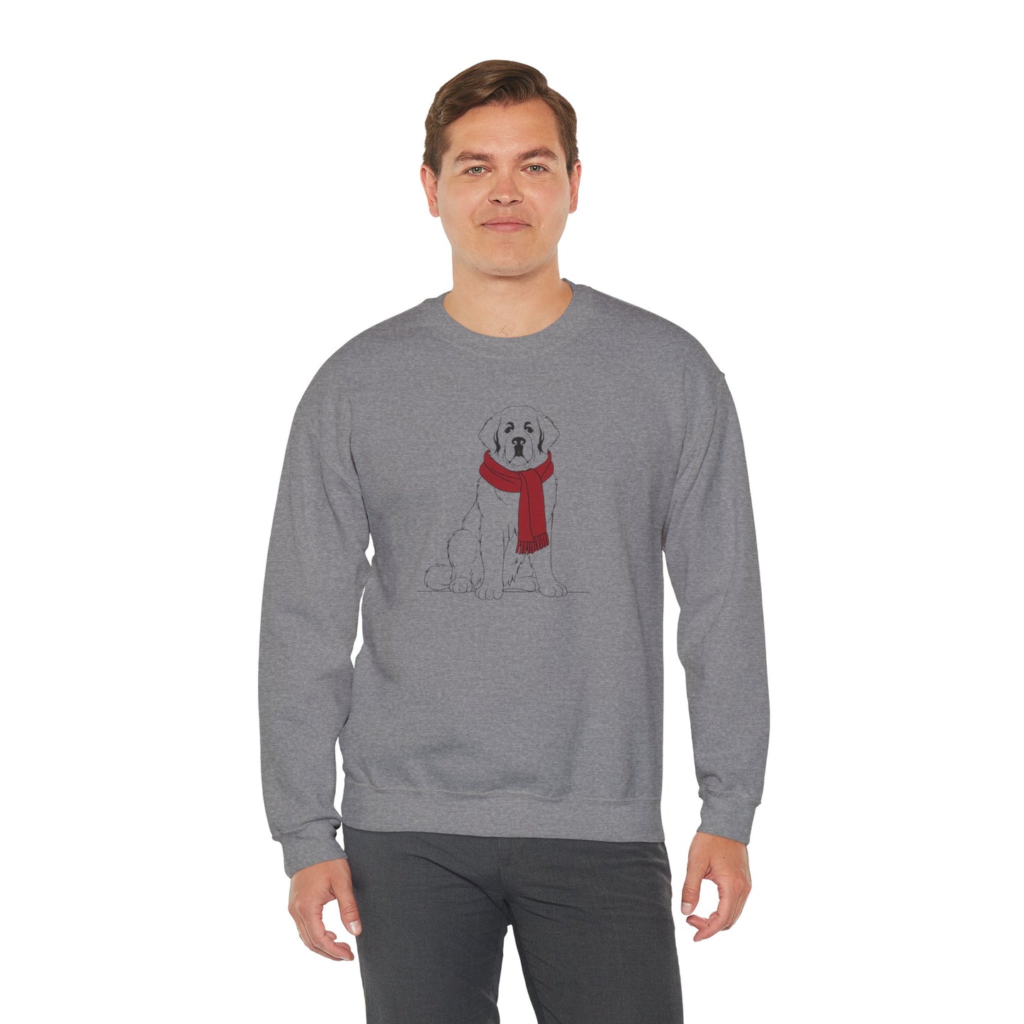 Saint Bernard Winter Scarf Sweatshirt