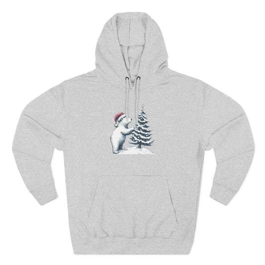 Polar Bear Christmas Hoodie | Cute Holiday Tree Sweatshirt