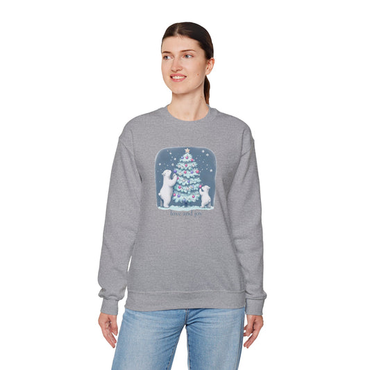 Love and Joy Polar Bear Christmas Sweatshirt