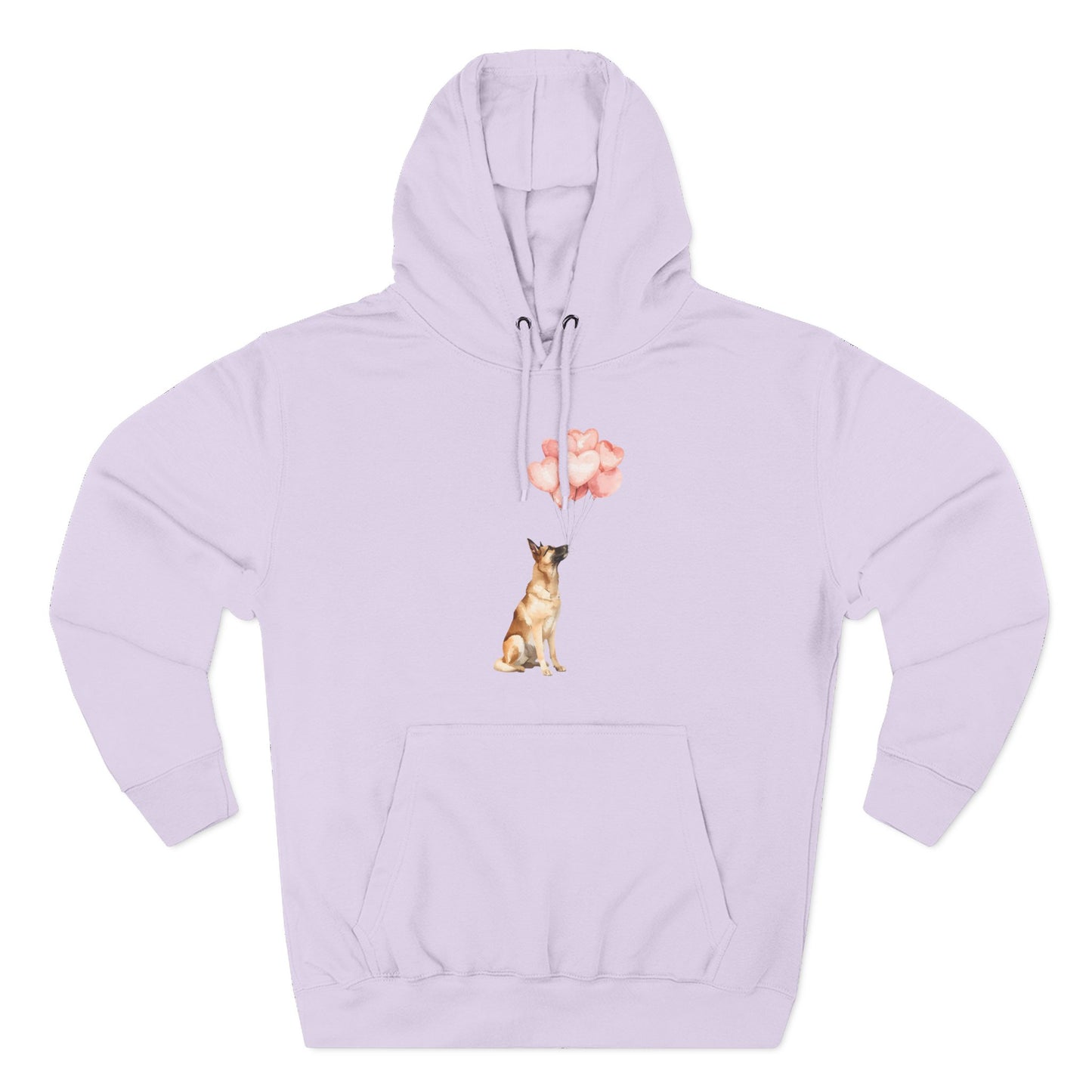 Belgian Malinois Heart Balloons Hoodie