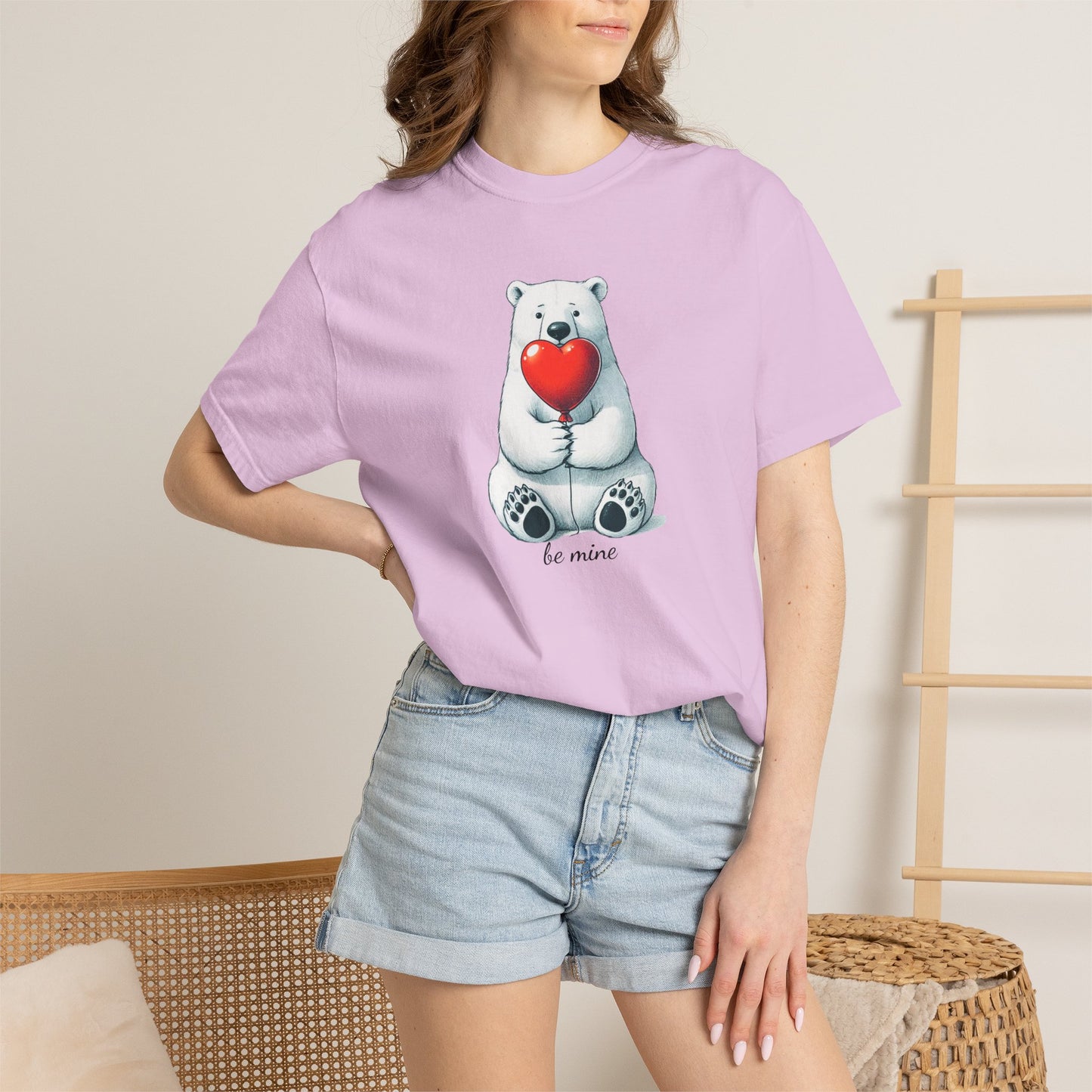 Be Mine Polar Bear Comfort Colors Tee