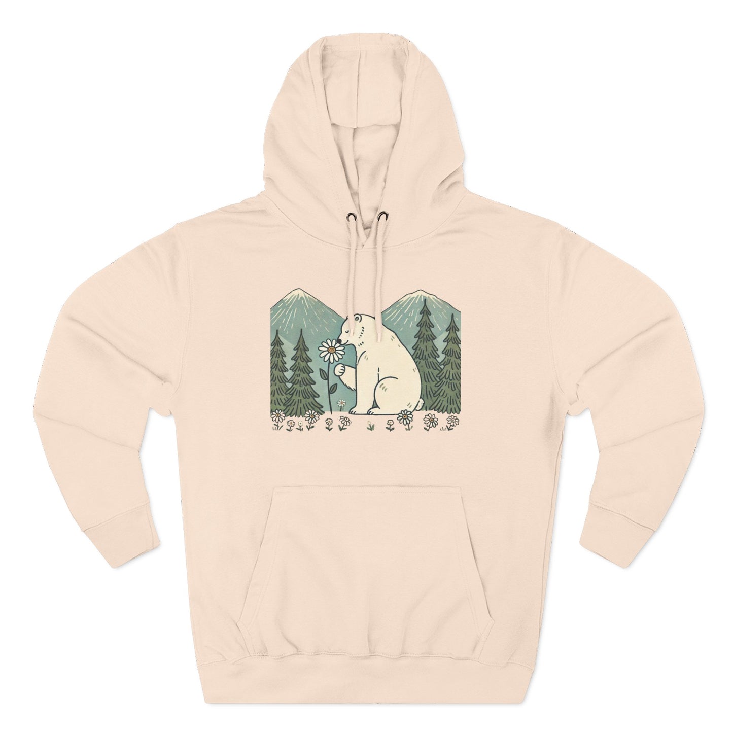 Woodland Polar Bear Hoodie