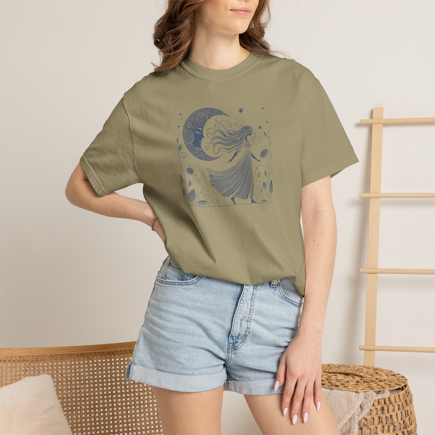 Moonlit Wildflower Woman Comfort Colors Tee