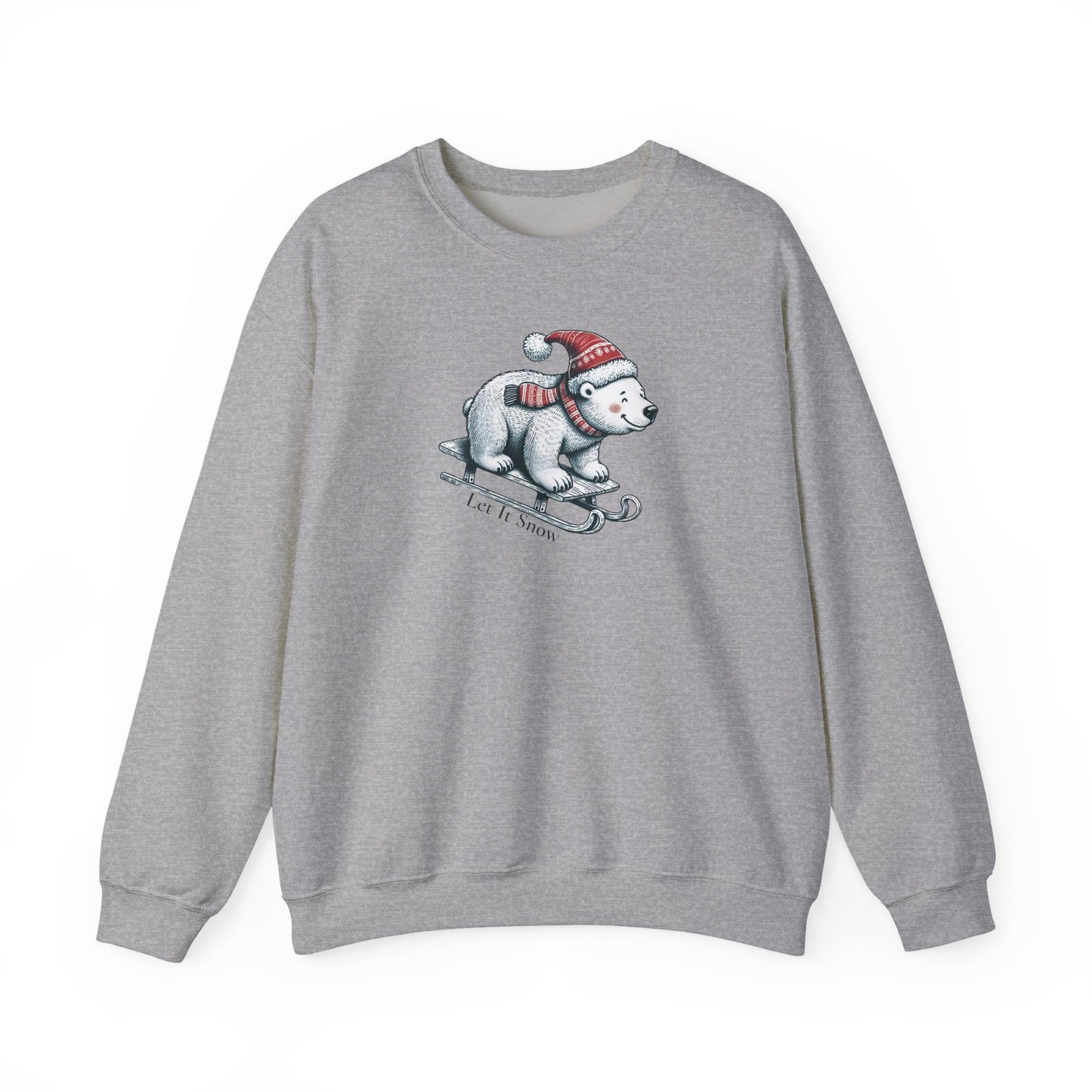 Let It Snow Polar Bear Sweatshirt | Cozy Holiday Pullover
