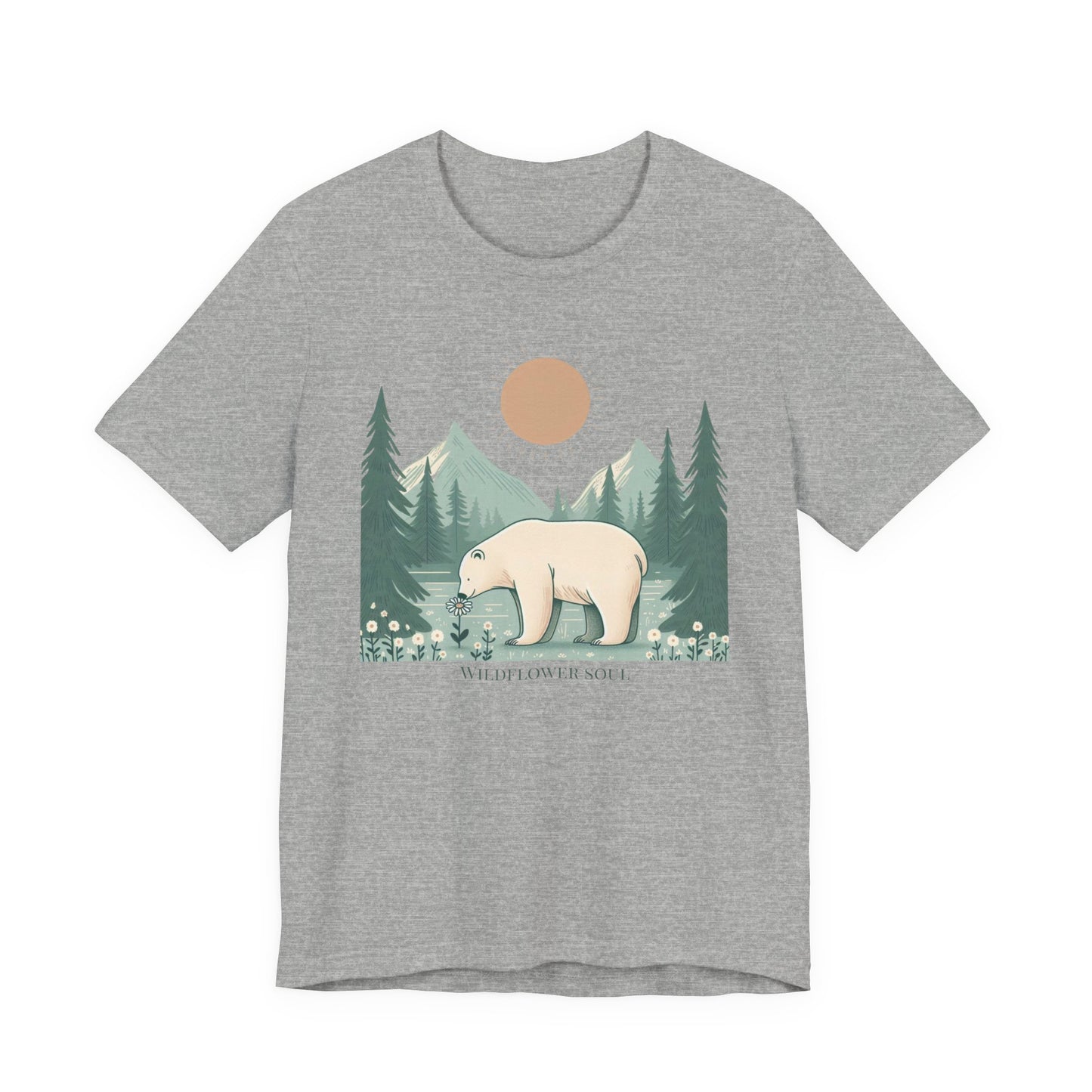 Wildflower Soul Polar Bear Tee | Vintage Landscape Edition