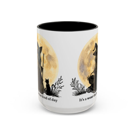 Vintage Witch Mug | Black Cat & Moon Halloween Coffee Mug