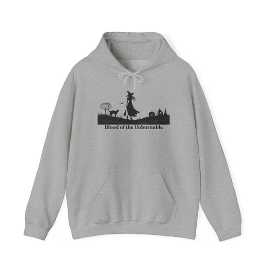 Blood of the Unburnable Witch Hoodie | Cozy Halloween Sweatshirt
