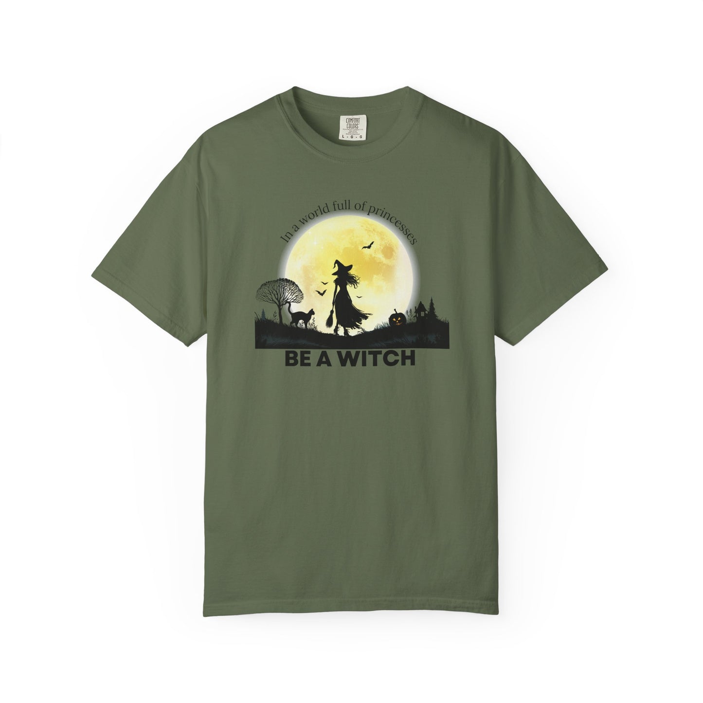 Be A Witch Celestial Moon Tee | Comfort Colors® Heritage Mystical Graphic Shirt