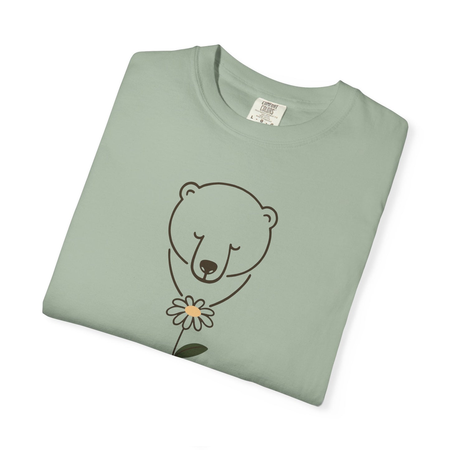 Polar Bear Daisy Comfort Colors Tee