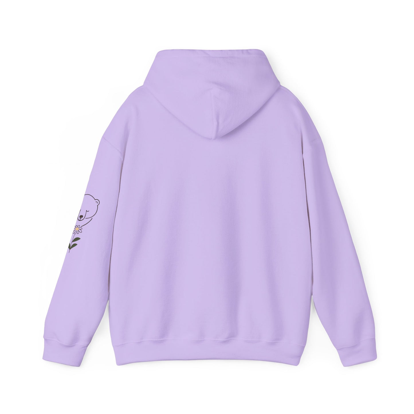 Minimalist Polar Bear & Daisy Hoodie