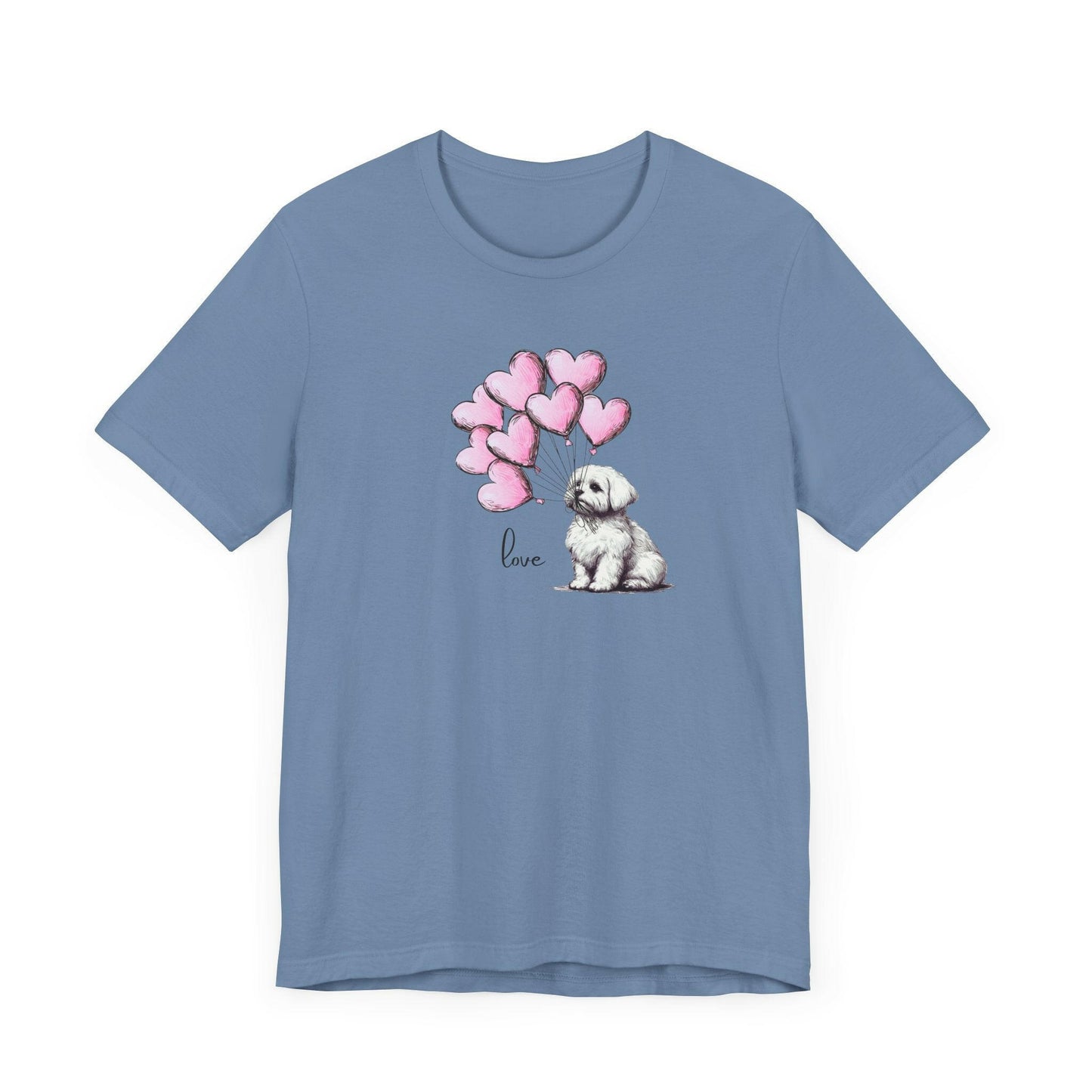 Maltese Dog Balloon Tee - Stompy Paws