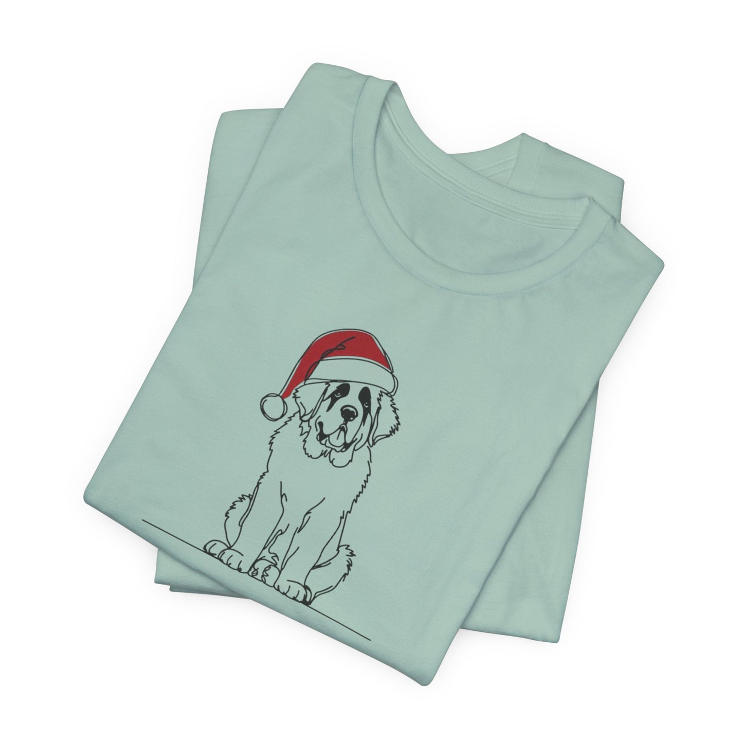 "Santa Bernard" Holiday Sketch Tee | Holiday Den