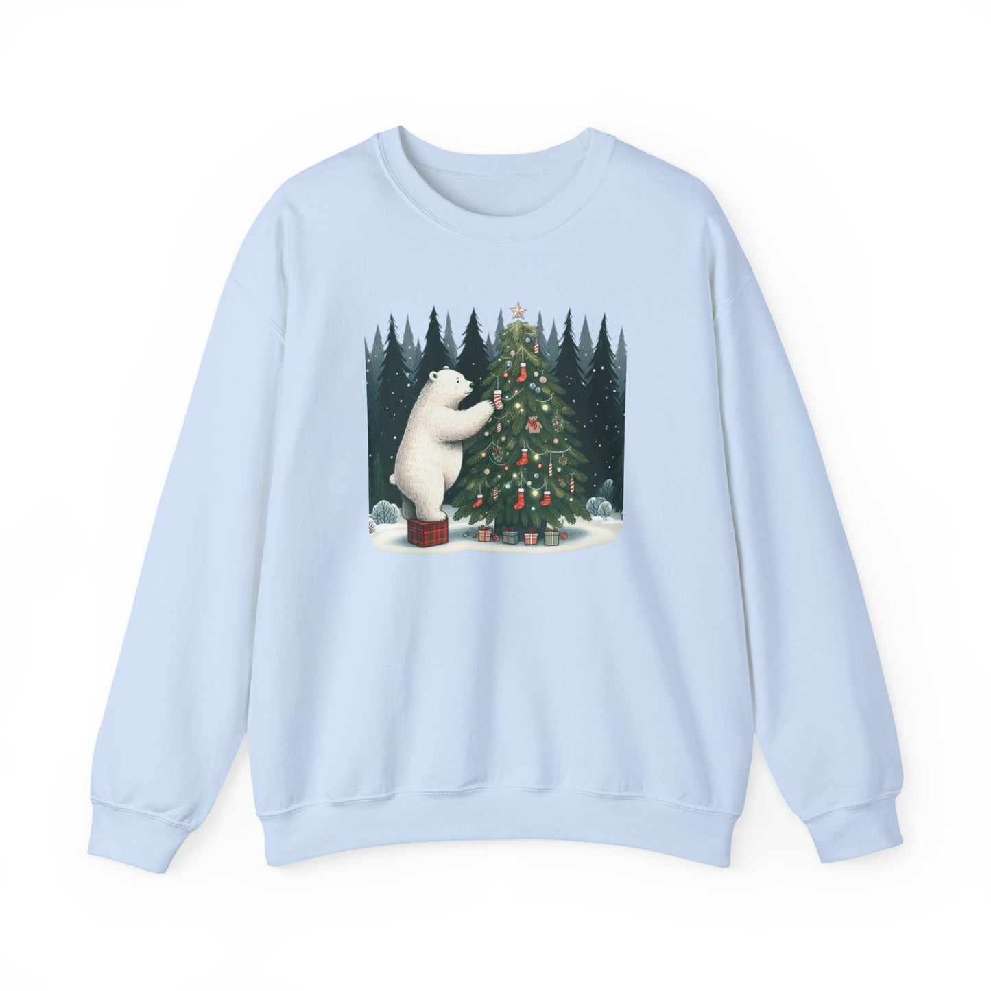 "Polar Bear Christmas" Heavyweight Sweatshirt | Holiday Den