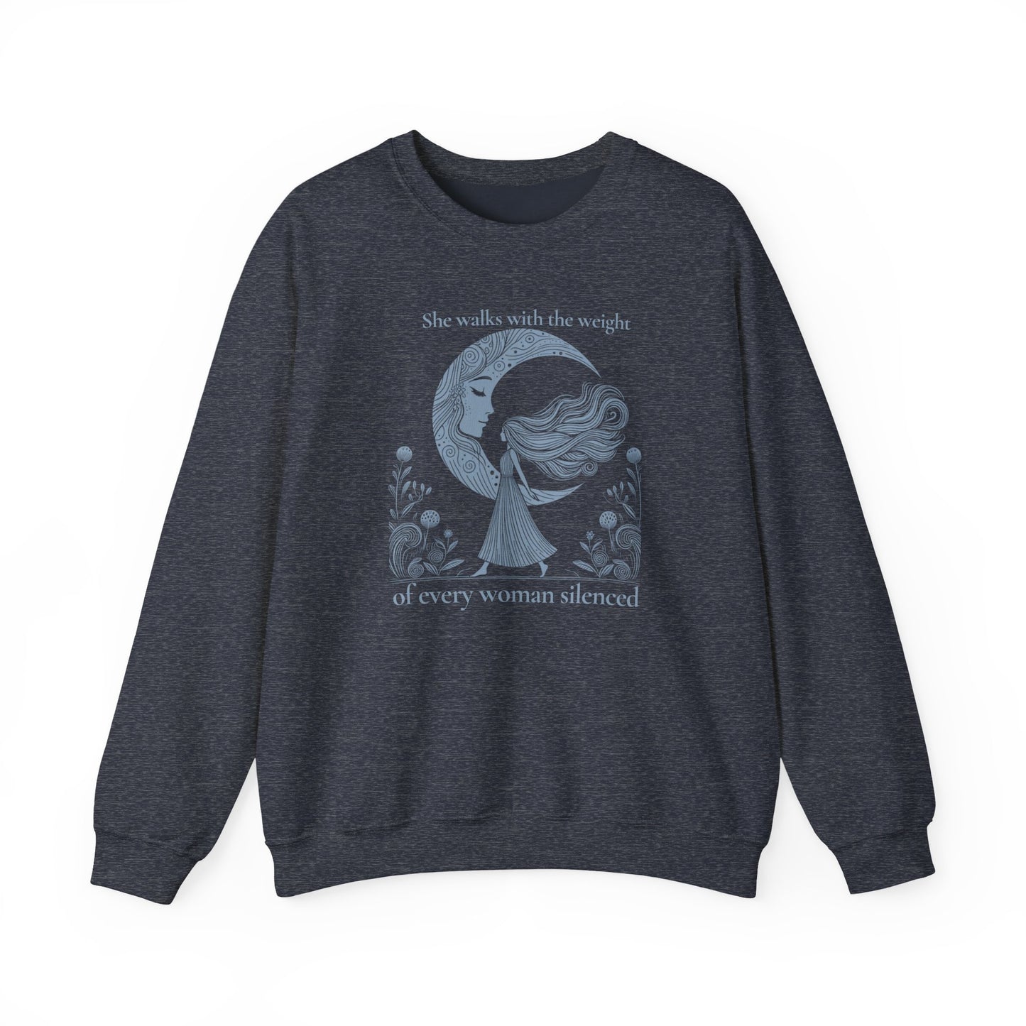 The Weight of Silence Celestial Art Sweatshirt | Mystic Den