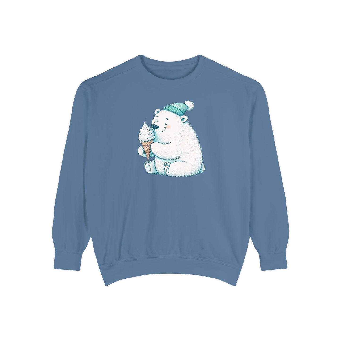 Cozy Cone Polar Bear Comfort Colors Sweatshirt