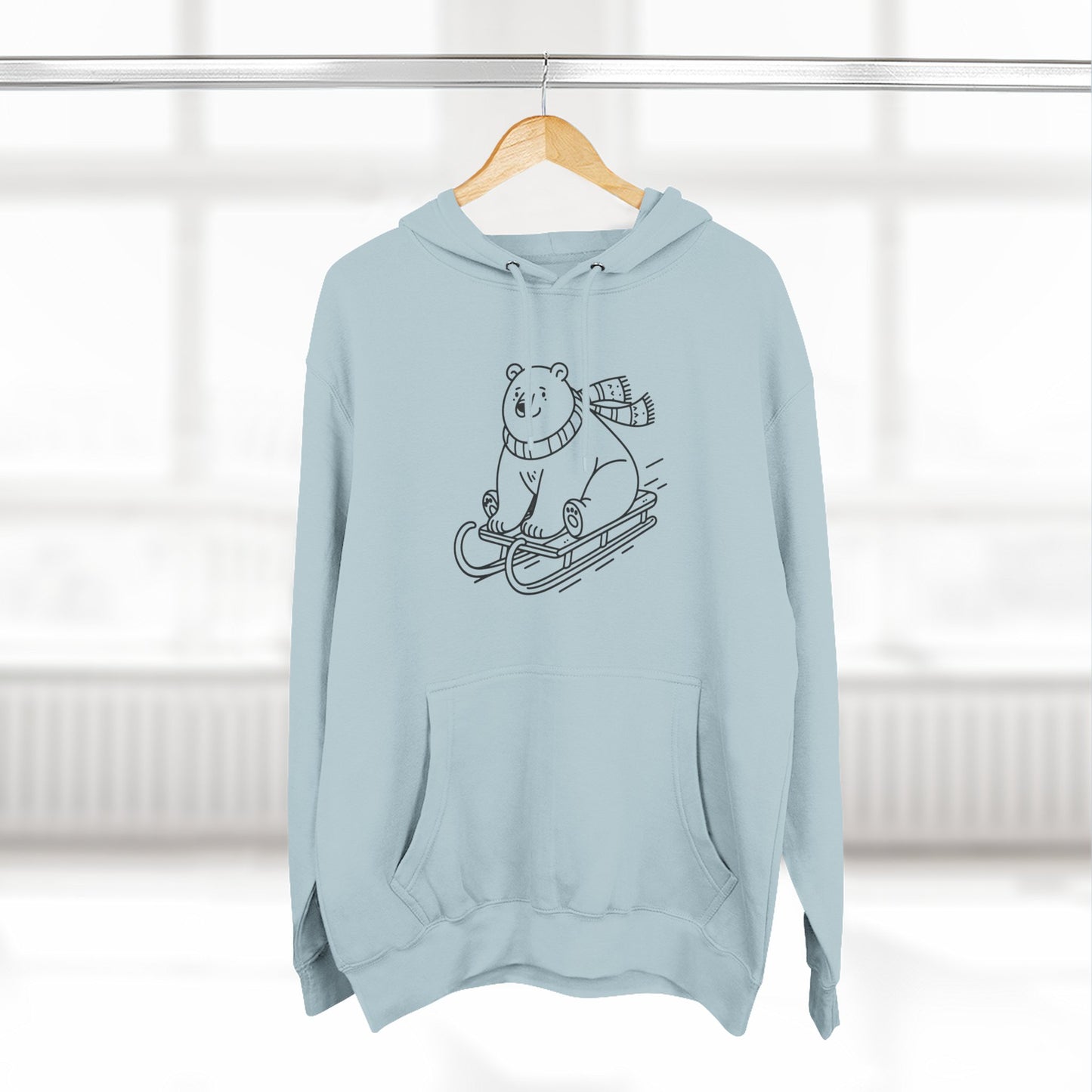 Polar Bear Sledding Hoodie