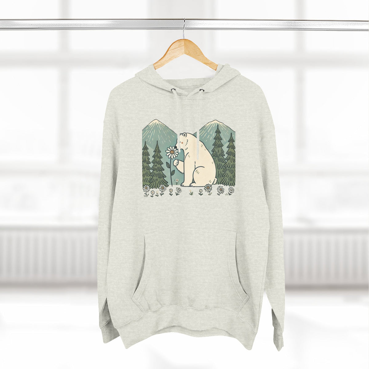 Woodland Polar Bear Hoodie