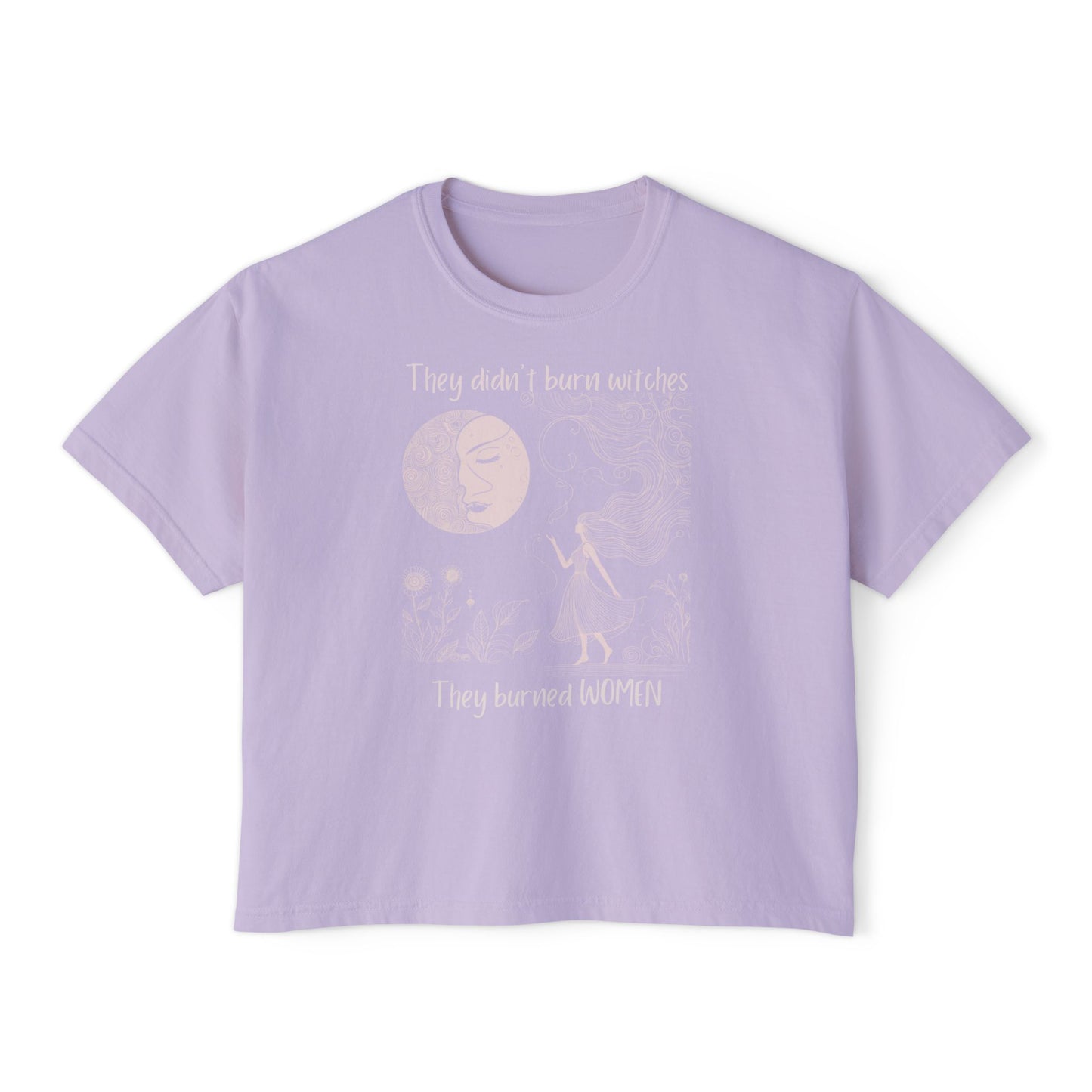 They Burned Women Crop Tee | Comfort Colors® Historical Graphic